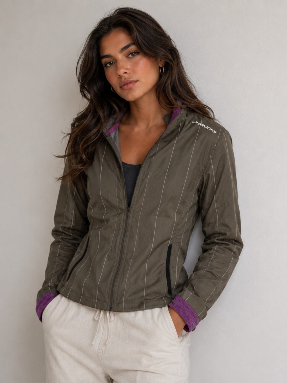 Brooks Flash Heather Carb Jacket NWT